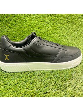 Flux Footwear Adapt Leather Trainer Black Mens Size 11 Athletic Shoes Sneakers